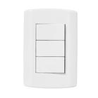 Kit Com 10 Interruptores 03 Teclas Simples  - 7205