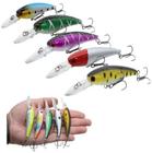 Kit Com 10 Isca Artificial De Pesca Traira Tucunare 8gr 6cm