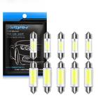 Kit com 10 Lâmpadas LED Automotivas 12V - C5W, C10W (31mm, 36mm, 39mm, 41mm) - Branco - Canbus