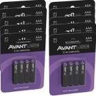 Kit com 10 pilhas avant recarregavel aaa 1000mah 4un