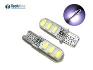 Kit Com 10 Pingo Canbus T10 6 Led Canceller Silicone Techone