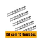 Kit Com 10 Trilhos Telescópicos H45 Soft Closing 350mm