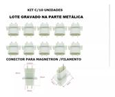 Kit Com 10 Unidades - Conector Para Magnetron Filamento