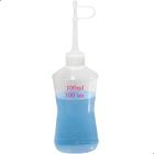 Kit Com 100 Almotolias Transparente Bico Reto Frasco 100ml