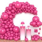 Kit com 100 Balões Rosa Claro e Rosa Escuro - Ideal para Decoração de Festa