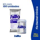 Kit com 100 Unidades de Fio Dental Hillo 25m Econômico e Ideal para Higiene Bucal Diária