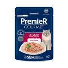 Kit com 10un - premier sache gourmet gatos castr atum arroz 70g (034559)