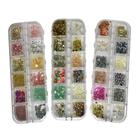 Kit Com 12 Modelos De Pedraria/Strass Para Decoração De Unhas Manicure Fan Nails