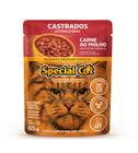 Kit com 12 Unidades Ração Úmida Special Cat para Gatos Castrados Sabor Carne - 85g Cada