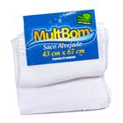 Kit com 12 unidades Saco Alvejado Multbom 43x67cm