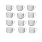 Kit com 12 Xicaras de Chá Lisa - 180 ML - Explosão