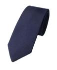 Kit com 13 gravata azul marinho tecido oxford slim