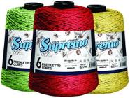 Kit Com 14 Unidades Barbante Supremo 600g N6 Cores Variadas