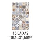 Kit com 15 Caixas de Revestimento Hidra Colorido 34x60