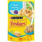 Kit com 15 unidades - Ração úmida Friskies adultos peixe branco ao molho sachê 85g