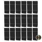Kit com 18 Arandelas na cor Preta Retangular 2 Frisos 2 Focos Soquete E27 - Bivolt Externa Mf116