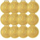 Kit com 18 Medalhas Rema Honra Ao Mérito 50mm Com Fita Ouro 4450