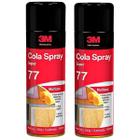 Kit com 2 Adesivo 3M Super 77 Cola Isopor Papel Acetato e Cortiça