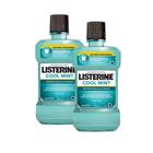 Kit com 2 Antissépticos Bucal Listerine Cool Mint Leve 500ml Pague 350ml