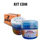 Kit Com 2 Aromatizante Gel Cheirinho De Carro 60g