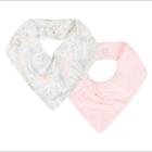 Kit Com 2 Babadores Hug Bandana Florescer Magia Rosa