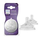 Kit Com 2 Bicos Natural Mamadeira Petala 6m+ Philips Avent