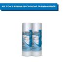 Kit Com 2 Bobinas Picotadas Transparente Para Frutas 30X40