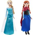 Kit com 2 Bonecas Originais Disney Frozen Elsa e Anna Mattel
