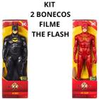 Kit Com 2 Bonecos Batman E The Flash Filme 30 Cm Sunny