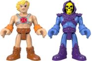 Kit Com 2 Bonecos Imaginext XL - He-Man e Esqueleto - Masters Of The Universe - MOTU - Mattel - GWF38