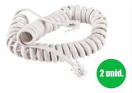 Kit Com 2 Cabo Espiral Para Interfone Tdmi 200 / 300