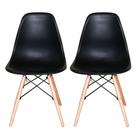 Kit Com 2 Cadeiras Charles Eames Eiffel Preta - UNIVERSAL MIX