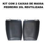 Kit Com 2 Caixas De Massa Pedreiro 20l Reutilizada