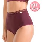 Kit com 2 Calcinhas Cintura Alta Coleção Hot Pant Compact Dilady