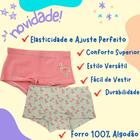 KIT com 2 Calcinhas Infantil Boxer Feminina Box Menina Algodão boa qualidade