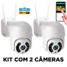 Kit com 2 Câmeras de segurança IP Wi-Fi Smart IP mini dome Full HD A8