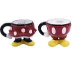 Kit Com 2 Canecas Mickey E Minnie Com Assinatura