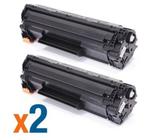 Kit Com 2 Ce285a CE285A CB435A CB436A P1005 P1505 M1120 M1212 M1130 P1102w Toner Compatível