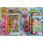 Kit com 2 Celular e Relógio Infantil - Brinquedos União
