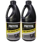 Kit com 2 cera liquida start pretita 2 litros cada na cor preto