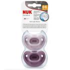 Kit com 2 Chupetas Sensitive SOFT 100% Silicone 0-6 Meses NUK
