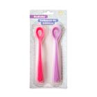 Kit Com 2 Colheres De Silicone Rosa Kababy