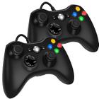 Kit com 2 Controles Compatível Xbox 360 Pc Com Fio Joystick