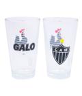 Kit com 2 Copos De Vidro 475ml - Atlético Mineiro - Original