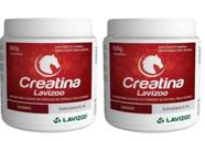 Kit com 2 Creatina Lavizoo 500g - Creatina Para Equinos E Potros