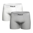 Kit Com 2 Cuecas Boxer Polo 781 Algodão Sem Costura Sortida