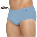 Kit Com 2 Cuecas Slip Normal Básica Zorba Masculina Adulto 100% Algodão