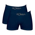 Kit Com 2 Cuecas Zorba Box Boxer Algodão Sortida Masculina