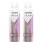 Kit com 2 Desodorante Rexona Clinical Aerossol Classic 150ml cada