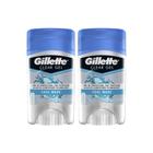 Kit com 2 Desodorantes Gillette Antitranspirante Clear Gel Cool Wave 45g